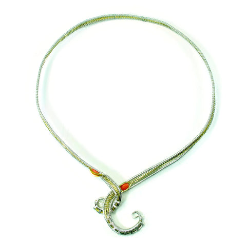 Neckwire with Pink Coral