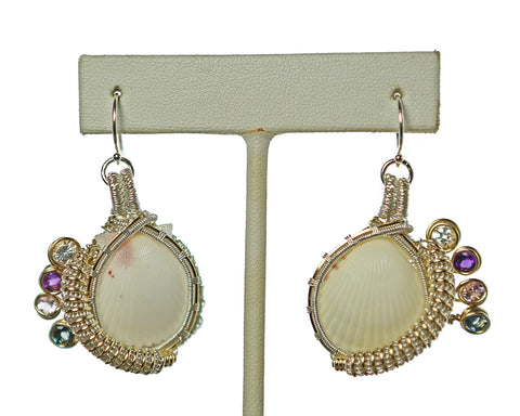 White Venus Earrings