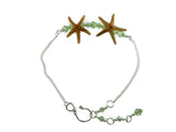 Double Starfish Bar Ankle Bracelet