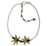Double Starfish Bar Choker Necklace