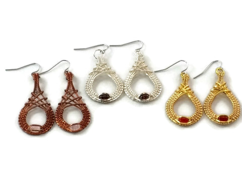 mini cutout drop earrings group