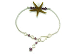 Single Starfish Bar Ankle Bracelet