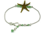 Single Starfish Bar Ankle Bracelet - Free Gift