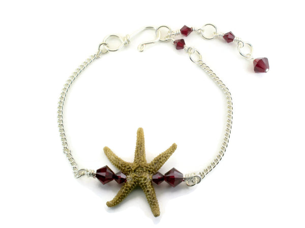 Single Starfish Bar Bracelet