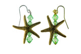 Single Starfish Bar Earrings