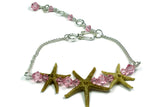 Triple Starfish Bar Bracelet