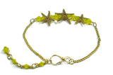 Triple Starfish Bar Ankle Bracelet