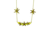Triple Starfish Bar Necklace